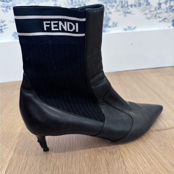 Fendi Shoes - FENDI
Leather Sock Boots
Size: 9.5 | US9.5 IT39 1/2